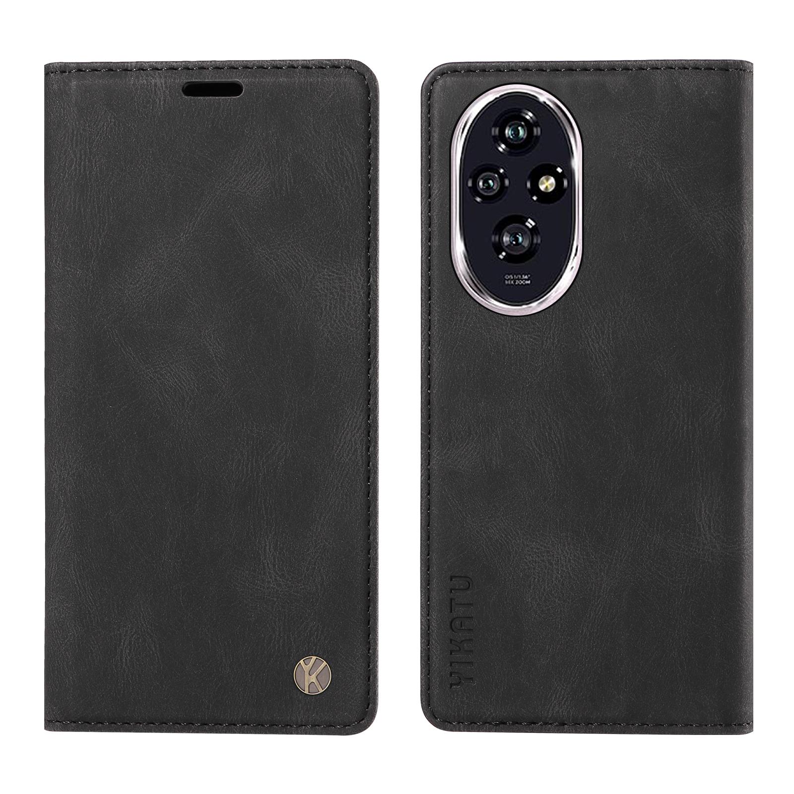 

YIKATU YK-004 For Honor 200 5G Leather Case Wallet Phone Cover Magnetic Closing Black