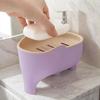 Yousheng Soap Holder Non-Slip Design Easy To Clean Double Layer Versatile Soap Dish with Drain Holes Bathroom Decoration