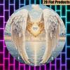 Metal Poster Angel Wings Heart Diamond Wall Art Decor Gift for Mom