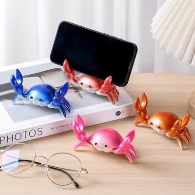 1/ 4Pcs Multi-Functional Crab-Shaped Desk Organizer & Phone Holder - Unique Decorative Pen Holder And Personalized Gift Idea