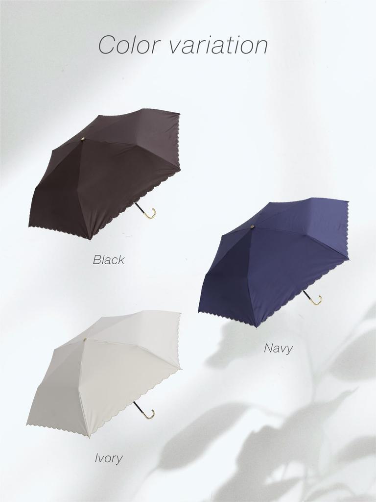 Assa Folding UV Light Suitable for Women In Sun and UV and Complete 50cm Parasol, Lightweight, Protection, 100% Blocking, Rain, Water-Repellent,