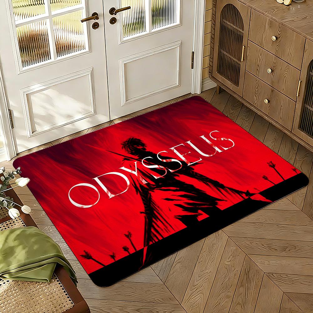 The Odyssey TV Floor Mat Soft Thickened Absorbent Non-Slip Bedroom Living Room Door Mat Home Decor Flannel Rugs