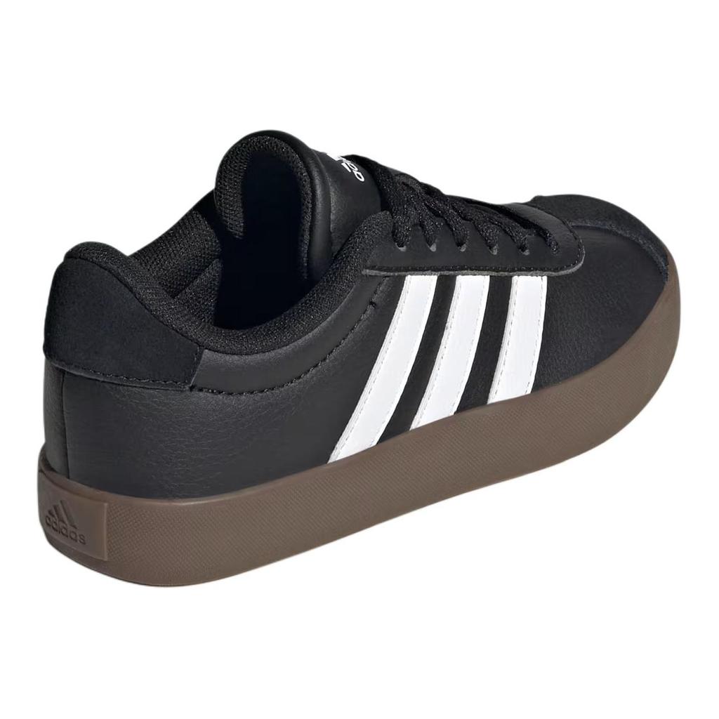 Adidas VL Court 3.0 K Black White Gum Kids Sneakers Core-Black Cloud-White IE3630