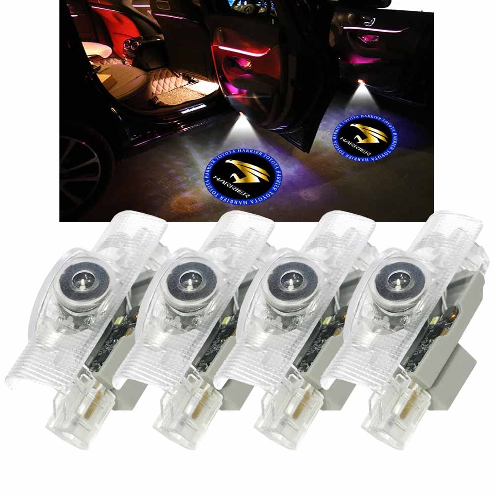 Minile Harrier Door Courtesy Lamps with Set of with Door Welcome Courtesy LED Logo Replacement Parts for 30 Series and 60 Series Harrier Yellow Lamps,