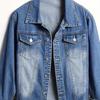 2026 New Arrival Women's European & American Long Sleeve Washed Denim Jacket