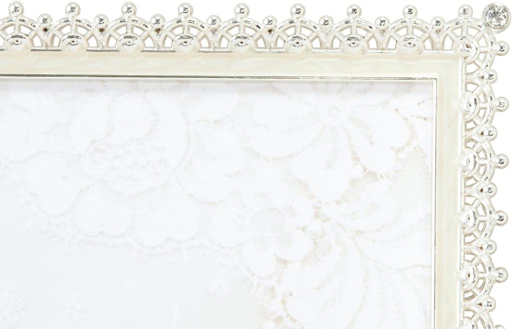 LADONNA Ladonna Bridal Photo Large Frame, White, Size, MJ83-L-WH