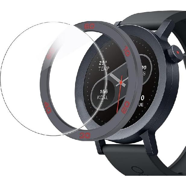 Compatible for CMF Watch Pro 2 Bezel Ring, Stainless Steel Bezel Ring Adhesive Cover Anti Scratch & Collision Protector CMF Watch Pro 2 Smartwatch