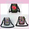 Vintage Chinese Style Embroidered Canvas Crossbody Bag With Multiple Pockets For Daily Use