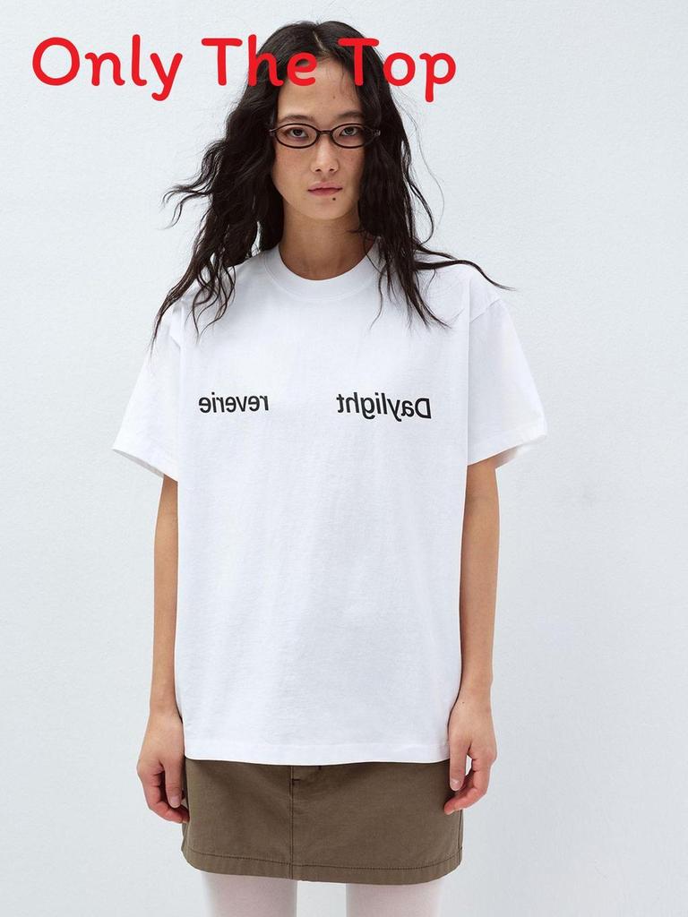 Streetwear Letter Embroidered Cotton T Shirt For Teens Casual Daily Wear