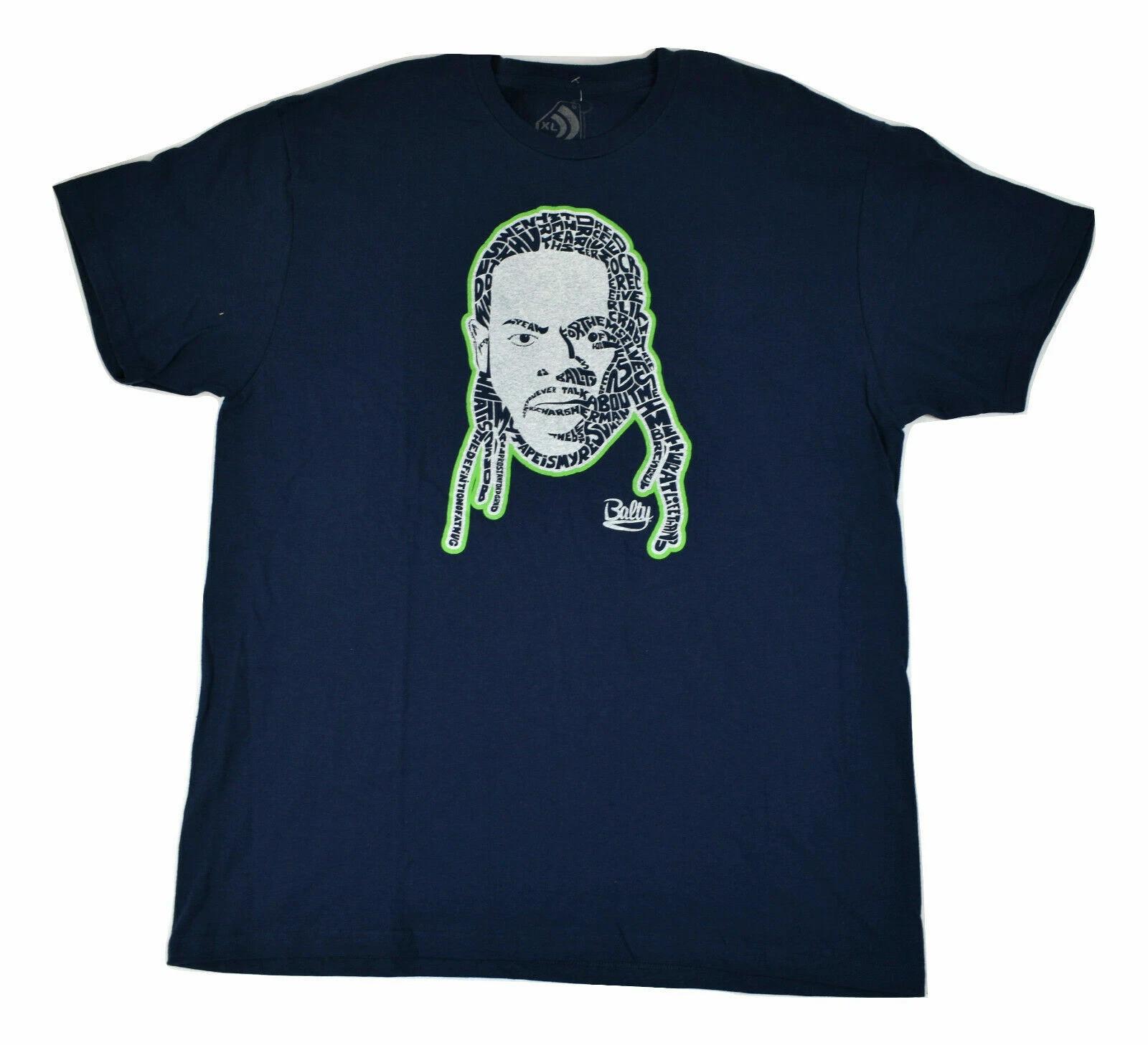 Balty NFL Мужская футболка Richard Sherman Word Cloud Новая XL M