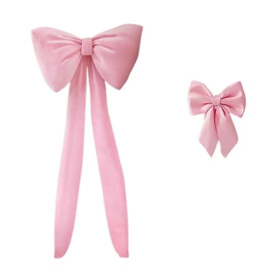 2 Pcs Bow Decoration Bow Themed Room Backdrop Decor for Wedding Birthday Party Engagement Bachelorette Baby Shower Door Wall Decoration