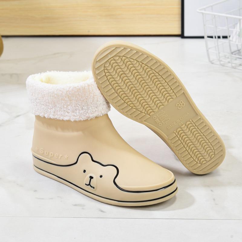 New rain shoes women's fashion water shoes non-slip outer wear cute waterproof boots versatile cartoon rain boots student outdoor shoes
