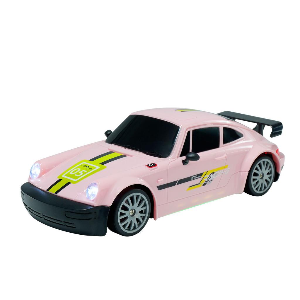Rc Mini Remote Control Racing 2.4G 4Wd High Speed Drift Car Full Scale Throttle Pink Car Model