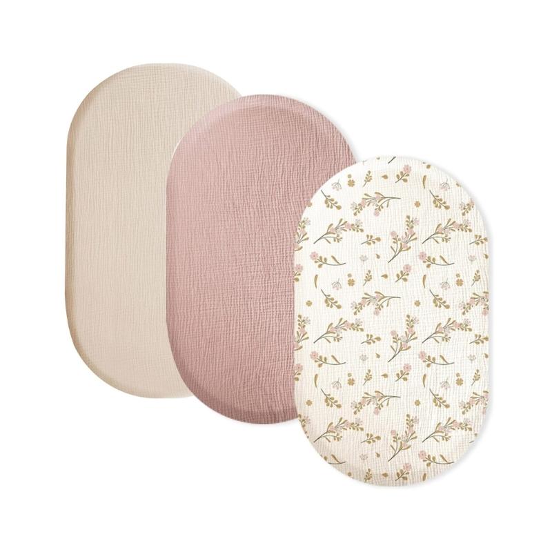 Dziecięce prześcieradła do kosza z gumką, prześcieradła do wózka, prześcieradło z gumką do łóżeczka dziecięcego, dwuwarstwowy zestaw pościeli do łóżeczka dla niemowląt