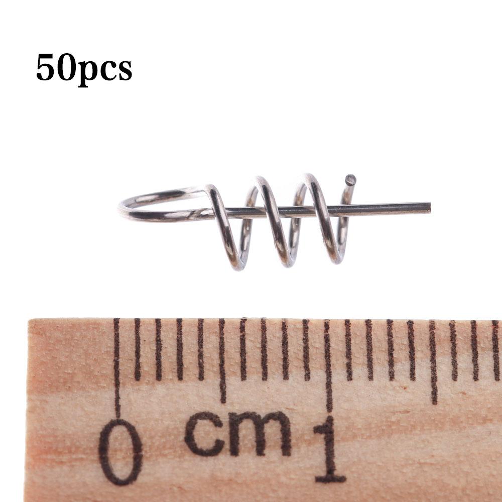 Fishing Tools Metal Needle Pins Fixed Soft Bait Centering Fishing Hook Spring Twist