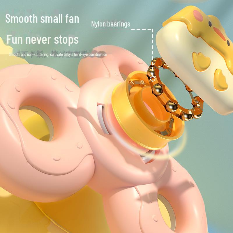 Tatlım Bebek Vantuzlu Dönen Oyuncak: Yemek Masası için Yeni Doğan Eğitici Çıngırak, 6-12 Aylık