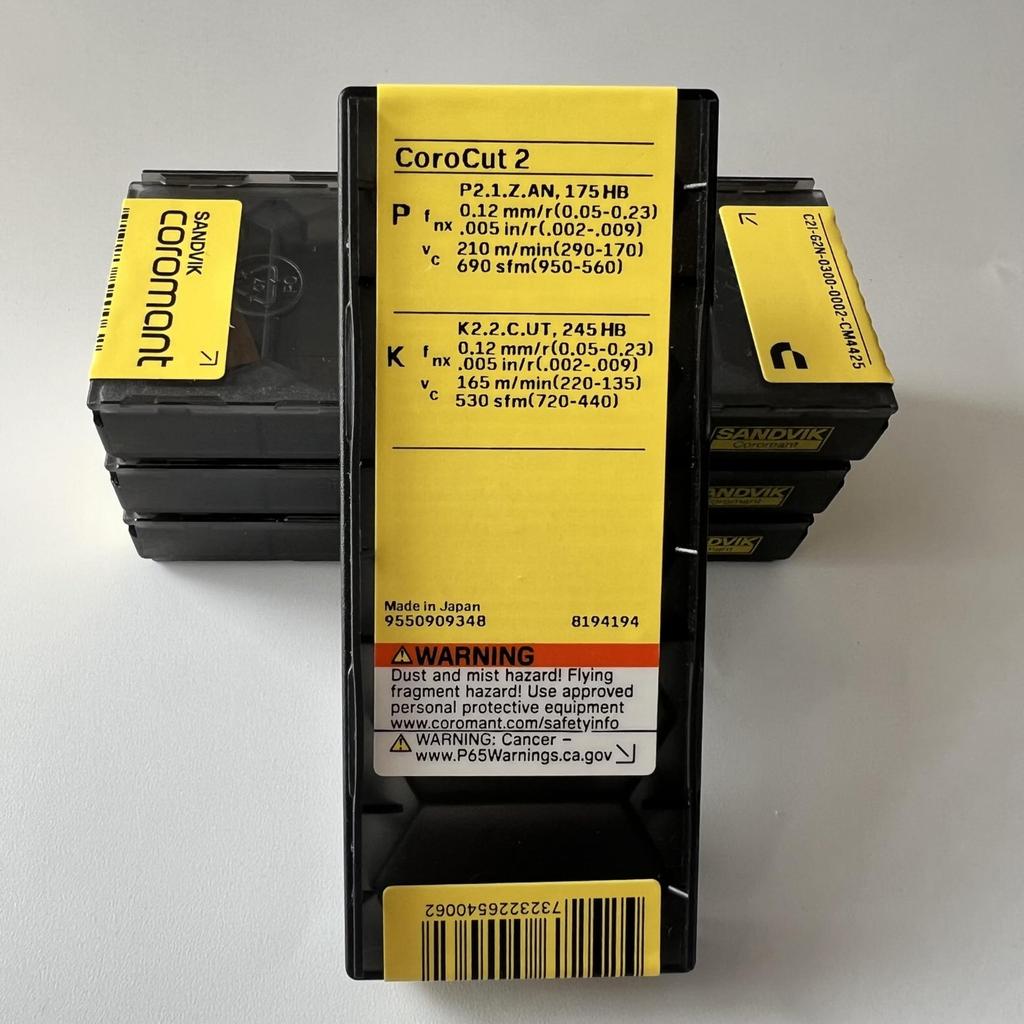 SANDVIK / C2I-G2N-0300-0002-CM 4425 / Original Swedish hard alloy blade 5 Pcs