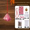 Dragon Boat Festival DIY Mugwort Mosquito Repellent Sachet Kit - Triangular Zongzi Pendant Gift