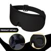 Light Blocking Sleep Blackout Eye with Adjustable Elastic Strap Comfortable Cover 3D for Plane