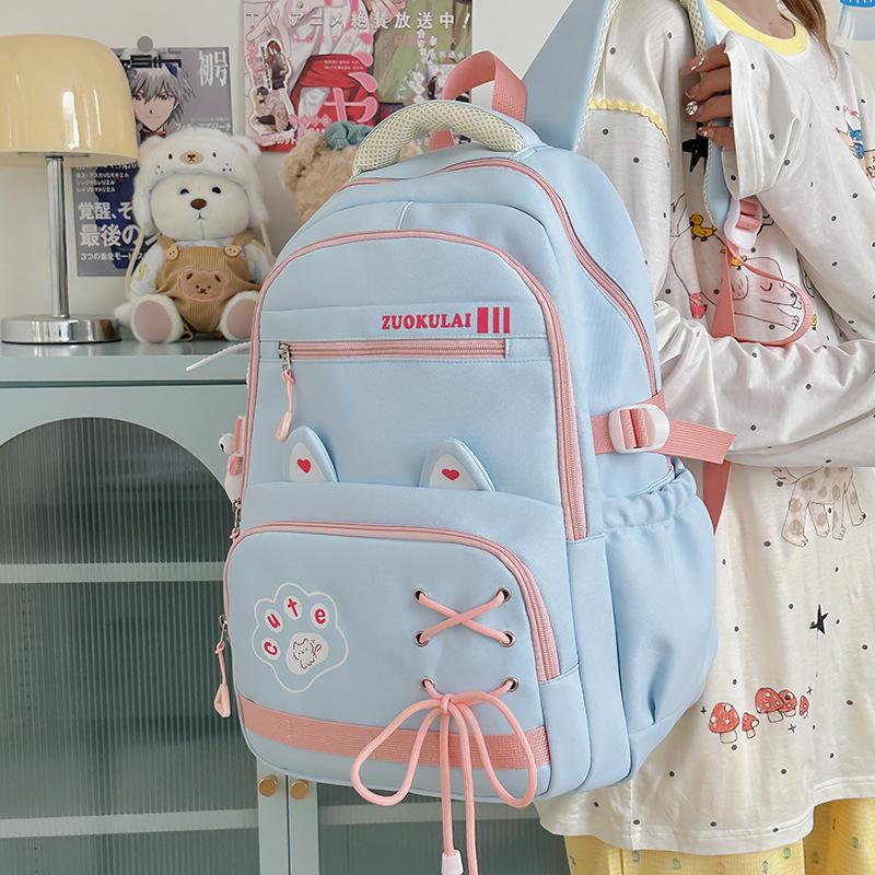 

BrandNew High Capacity Junior High School CampusUses and Girls Shoulder Bag High Value Sweet Backpack Style Shoulder Bag .