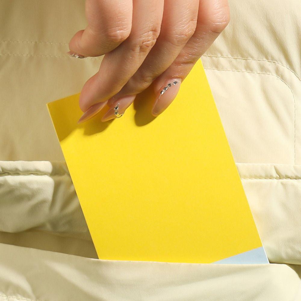 50/100Sheets Non-sticky Writing Notepad Color-blocking Message Paper Memo Pad  Students