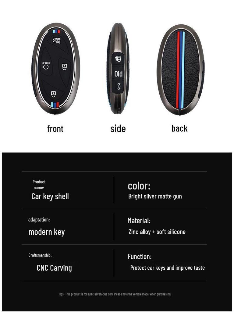 2024 Hyundai Sonata 11. Generation & Ioniq 6 Schlüsselhülle mit Legierungs-Schlüsselanhänger