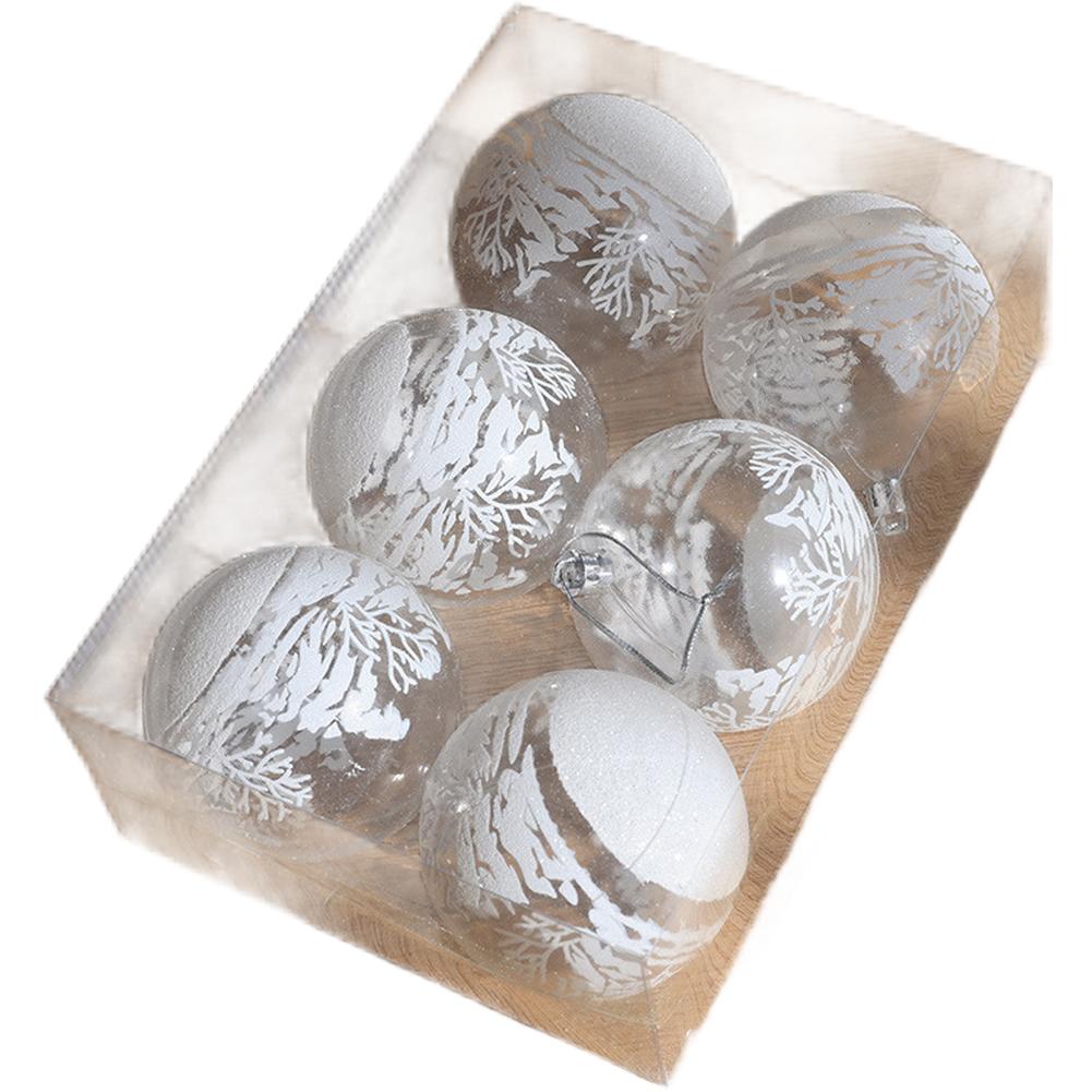 

Прозрачный пластик Ручная работа Рождественские украшения Расписные рождественские шары