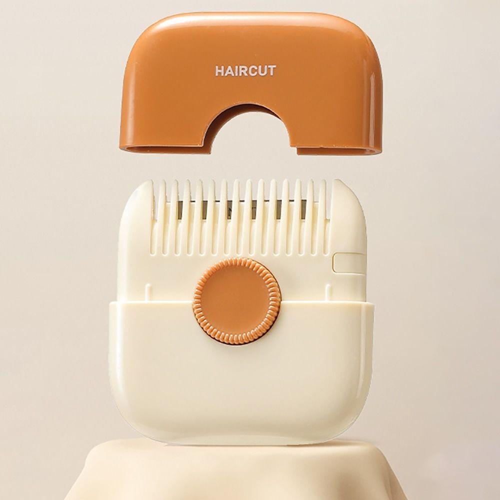 2 in 1 Haarschneidemaschine, Friseurkamm, Pony-Haarschneider, Entferner, Home-Mini-Make-up-Tools für dünner werdendes Schönheits-Haarschnittzubehör