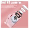 Kids Selfie Camera Christmas Birthday Gifts Girls Age 3-9 20MP Digital Cat Kitty Cameras Toddler Portable Toy 3 4 5 6 7 8 Year Old Girl 32GB SDCard