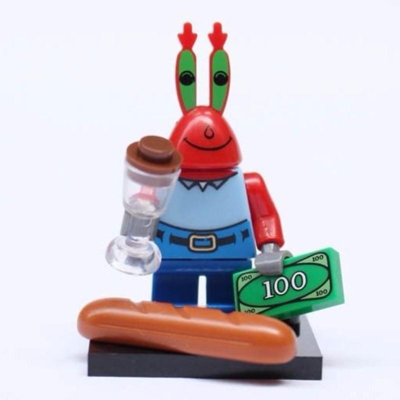 Spongebob Patrick Star Blocks Cartoon Anime Assembled Model Small Building Blocks Children Cute Boys Girls Educational Gifts