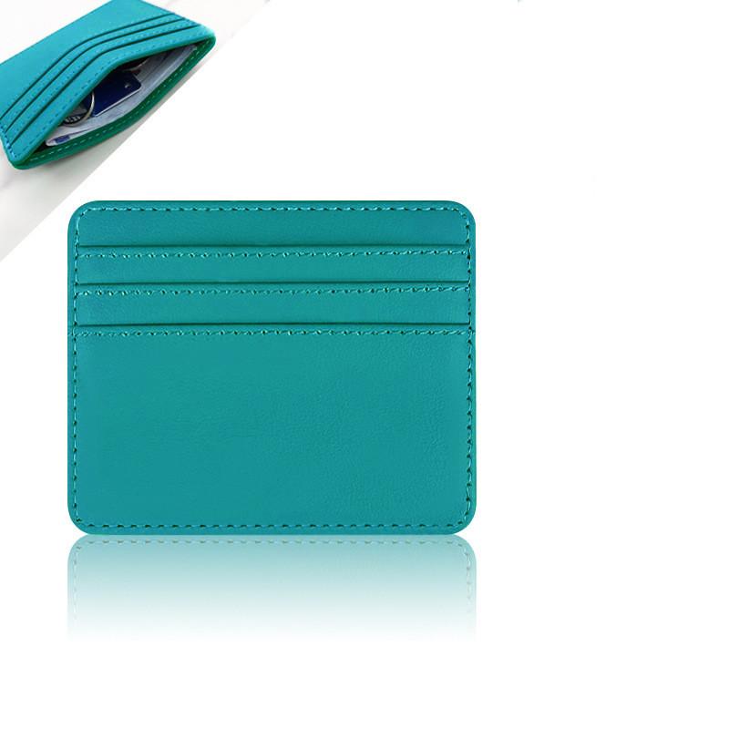Fashion Leather Ultra-thin Card Holder Bank Credit ID Cards Cover Pouch Case Wallet Organizer Thin Business Bank Card Package