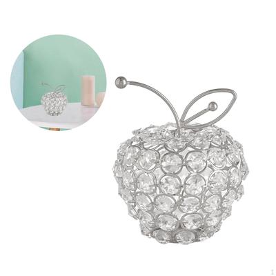 Desktop Decoration Collectible Handmade Metal Crystal Rhinestone Fruit Ornaments