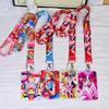 Anime Cartoon Credential Holder Keychains Neck Lanyard For Pass Card Anime Credit Card Holder Keychain Straps