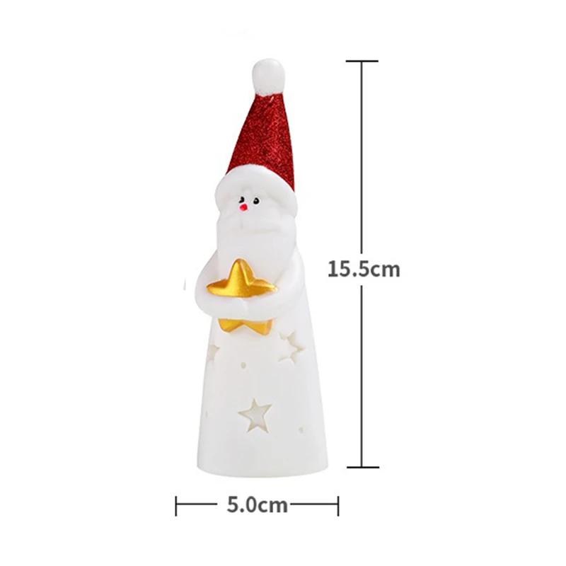 LED Christmas Night Light Cute Santa Claus Snowman Children Bedroom Bedside Ornaments For Holiday Christmas Decora Night Lamp