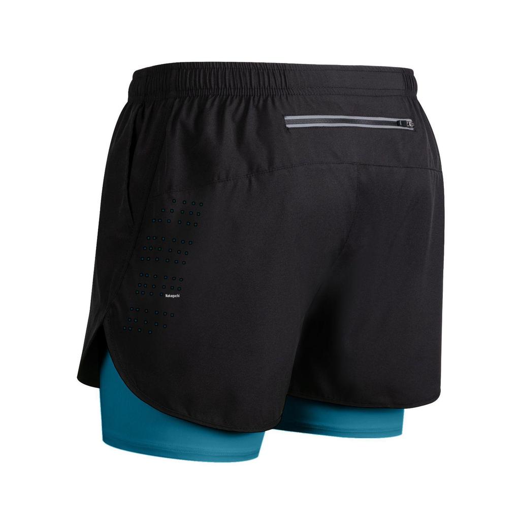 Men's Quick-Dry 2-in-1 Running Sports Shorts with Anti-Exposure Liner