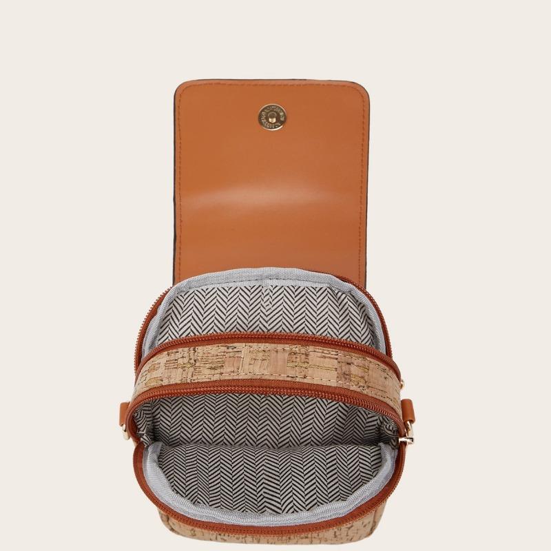 Stylish Retro Multi-element Mobile Phone Bag Coin Purse Multi-layer Single Shoulder Crossbody Bark Women's Bag