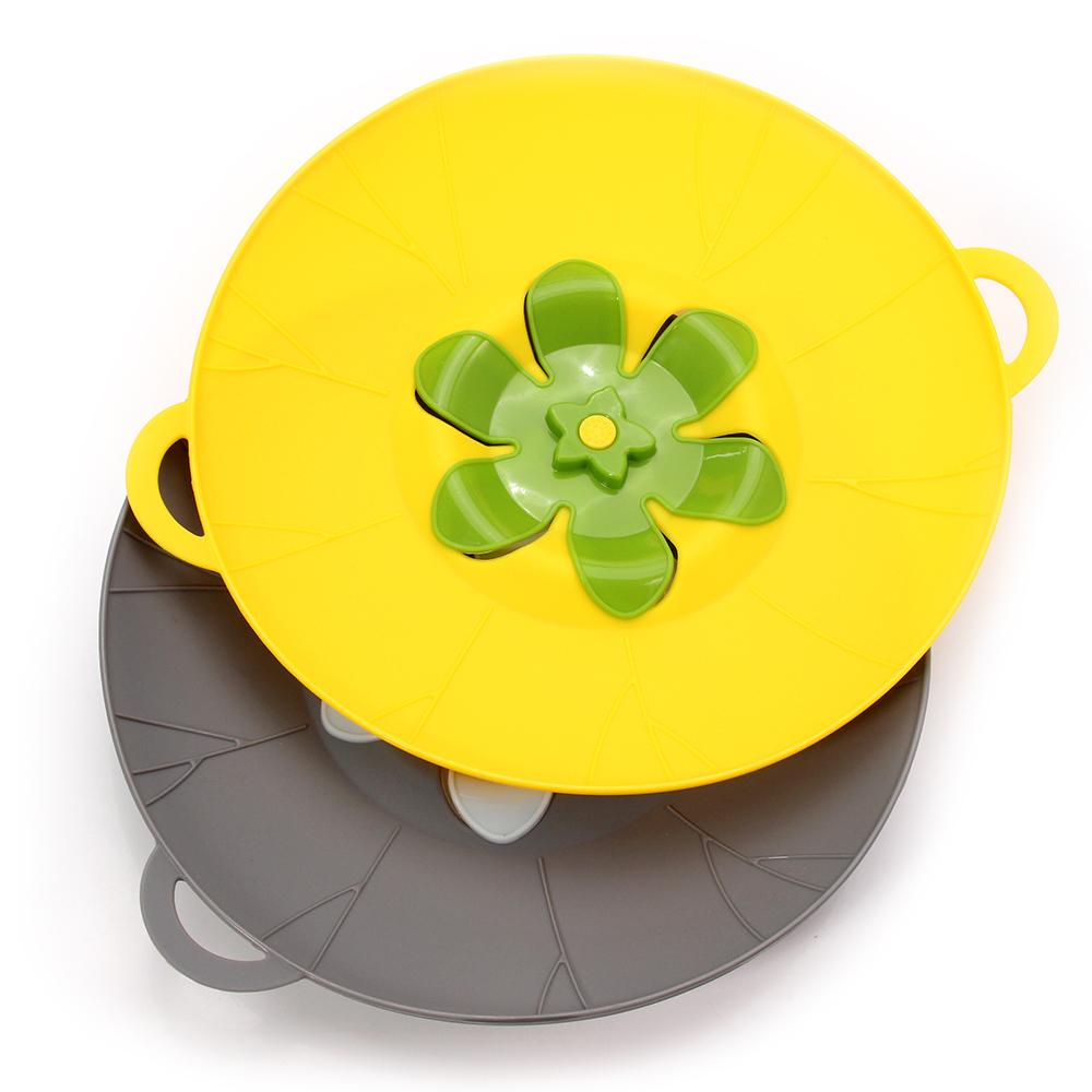 Silikonové víko s ochranou proti vyvaření, silikonové víko proti rozstřiku, odnímatelné a snadno čistitelné víko na hrnec, kuchyňské nářadí