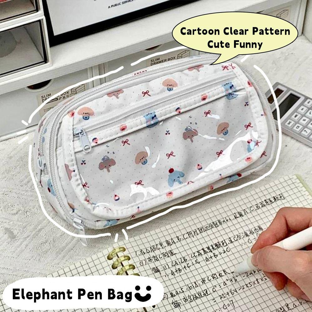 Multifunctional Pen Bag Large Capacity Stationery Bag New Pencil Case  School Office