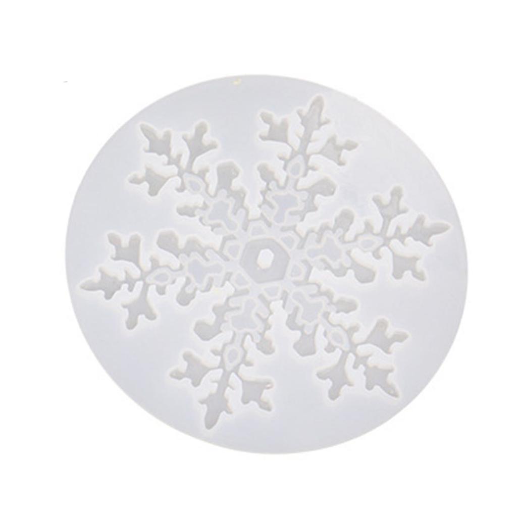 Silicone Pendant Mold Christmas Tree Snowflake Hanging Decoration Mould Jewelry Making Accessories for Craft Lover