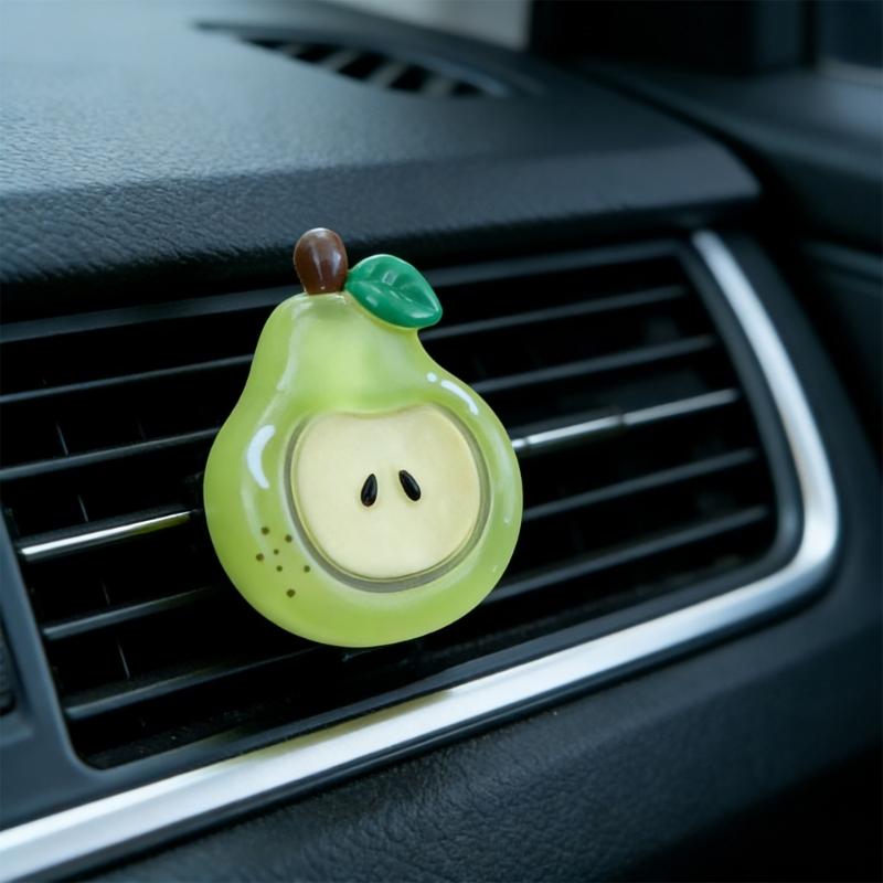 Car Air Fresheners Lovely Fruit Charms Car Diffuser Clip Decors Automotive Air Outlet Car Perfume Decoration