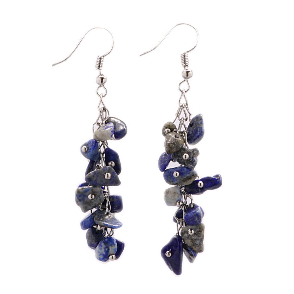 Handmade Crystal Irregular Chip Dangle Earrings with Alloy Hooks for Women – Multiple Styles