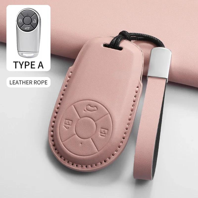 Car Key Case Cover Shell Fob for Great Wall ORA Good Cat White Cat GT IQ RI Funky for HAVAL H6 M6 PU Auto Key Bag Accessories