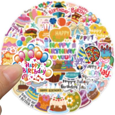 50Pcs Graffiti Stickers Waterproof DIY Decoration Adorable Safe Hand Account Journal Note Birthday Party Gift