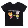 Camiseta Infantil Estampado de Dibujos Animados The Creature Cases 2-12 Años Niños Niñas Unisex Moda Manga Corta Cuello Redondo Tops Casuales