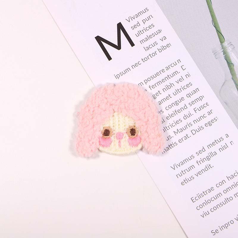 10/20pcs DIY Embroidery Fabric Colorful Plush Girl Portrait Clothing Accessories Hair Accessories Decorative Eco Friendly Dyes
