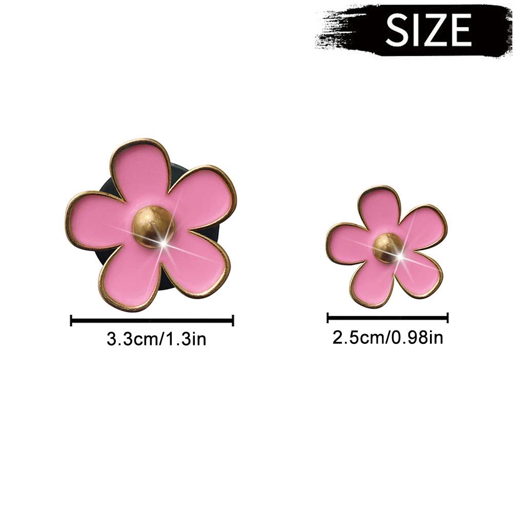 6Pcs/Set Car Outlet Vent Perfume Clips Freshener Air Conditioning Aromatherapy Small Daisy Interior Decoration Supplies Gifts