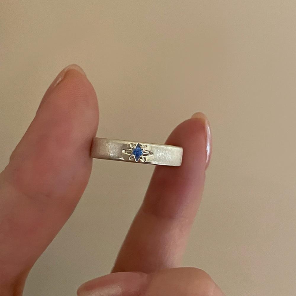 Over 120 Styles Korean style zircon diamond ring women's 925 sterling silver spring and summer niche light luxury high-end index finger ring open ring