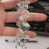 5/60pcs Christmas Crystal Ornament Xmas Tree Decoration Transparent Ice Strip Snowflakes Water Drop Hanging Pendants Party Beads