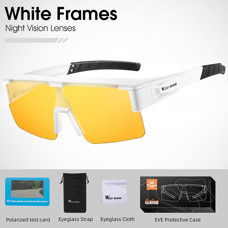 Photochromic Cycling Glasses Fit Over Myopic Sunglasses UV 400 Polarized Fishing Bike Goggles Cool Aesthetic Eyewear
