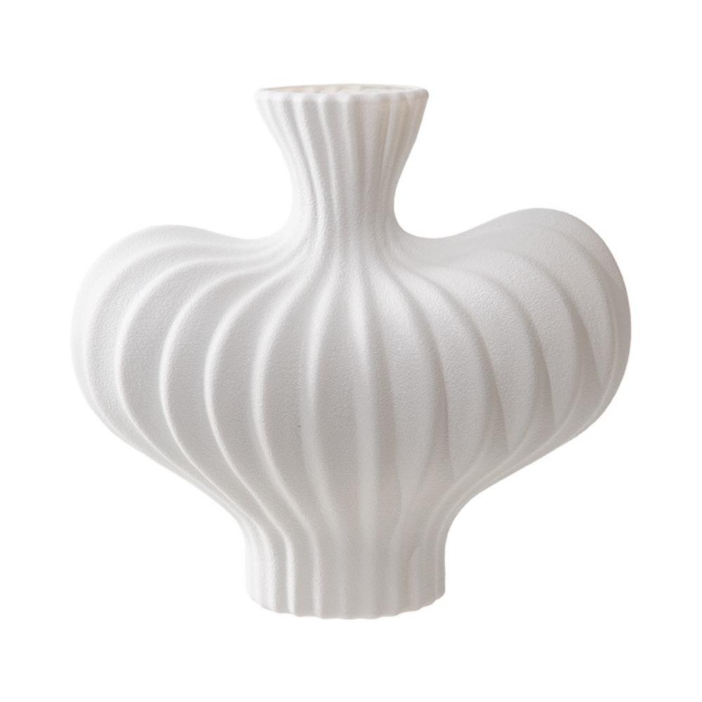 Plastic Irregular Shape Vase Imitation Ceramic Flower Arrangement Vase Water Cultivation Vase